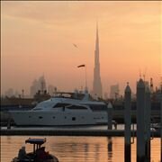 Picture Of Burj Khalifa Worlds Tallest Building In Background