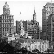 Picture Of Early Skyscrapers In Park Row New York